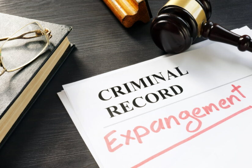Judges Hammer With Expungement Criminal Records Papers