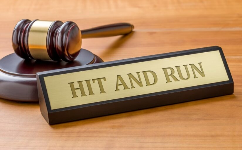 Judges Hammer With Hit And Run Sign